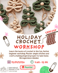 Dec 1 Crochet Class for Beginners: Holiday Edition