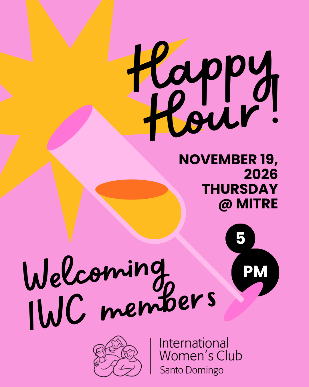 Nov 19 Welcome Happy Hour